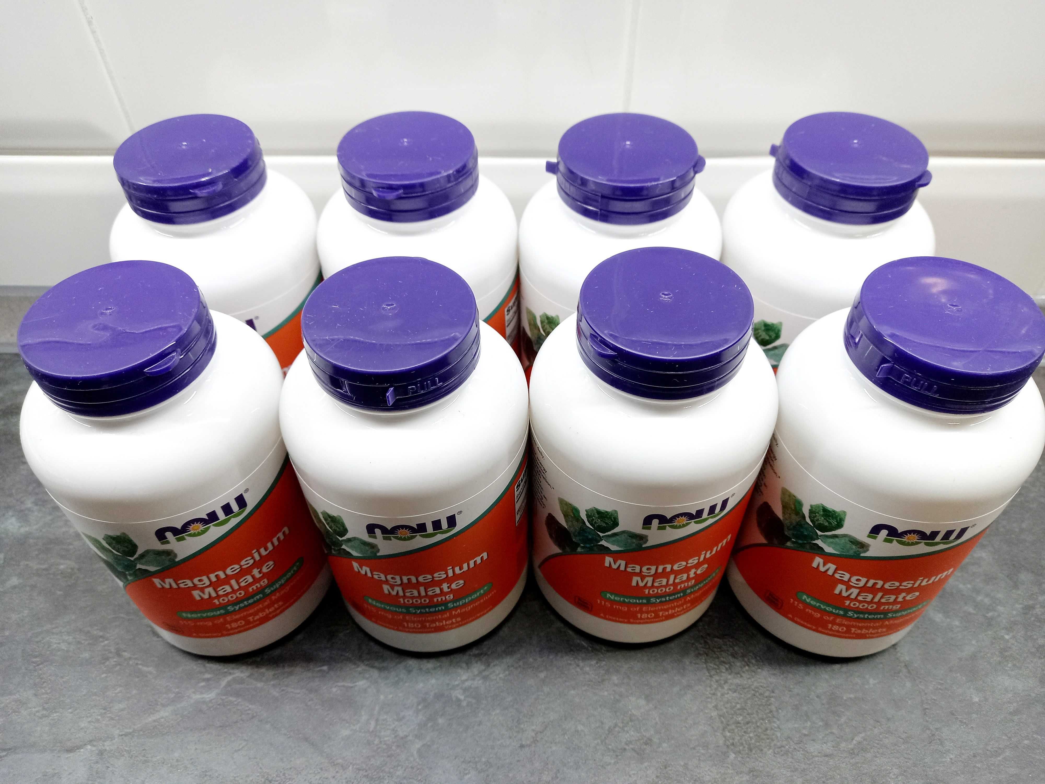 Now Foods, Magnesium Malate 1000 (180 таб), магний малат, магній малат