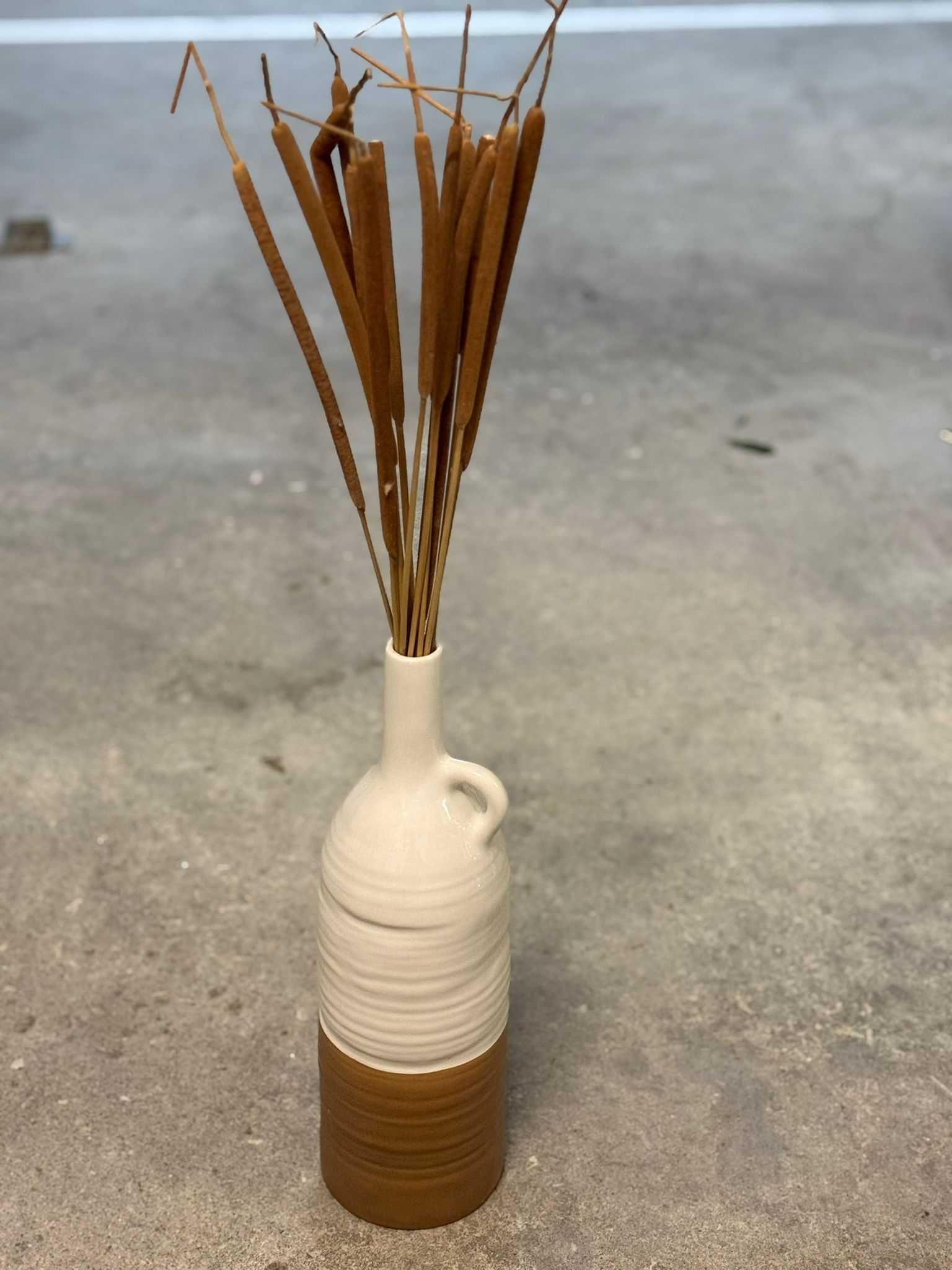 Vaso Decorativo Alto em Cerâmica - PERFEITO ESTADO