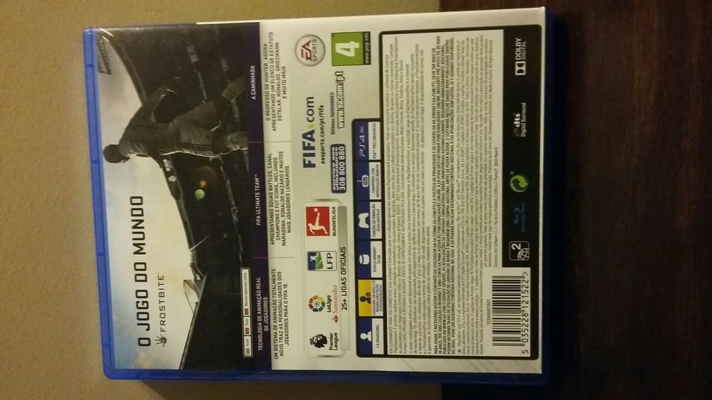 Jogo FIFA 18 PS4