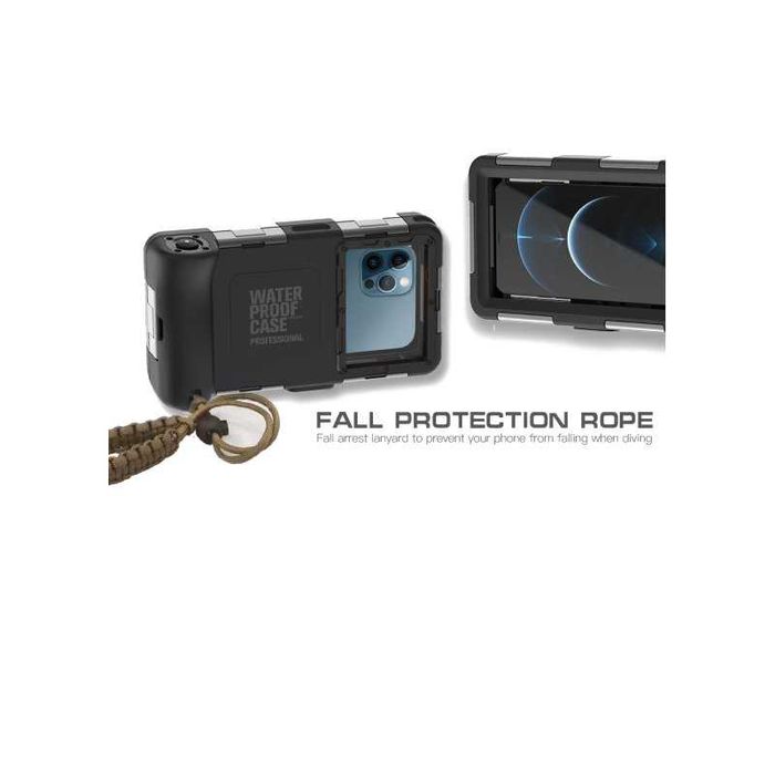 Uniwersalny wodoodporny futerał dla nurkowania dla 15 m do 7" - czarne