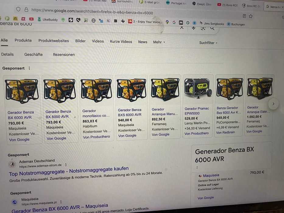 Gerador Benza BX 6000 AVR