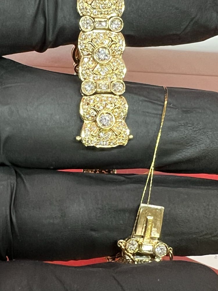 Золотой браслет Дамиани, 750 проба, 6 карат бриллиантов.