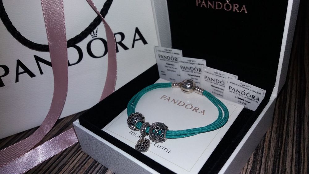 Браслет Пандора Pandora новий з шармами