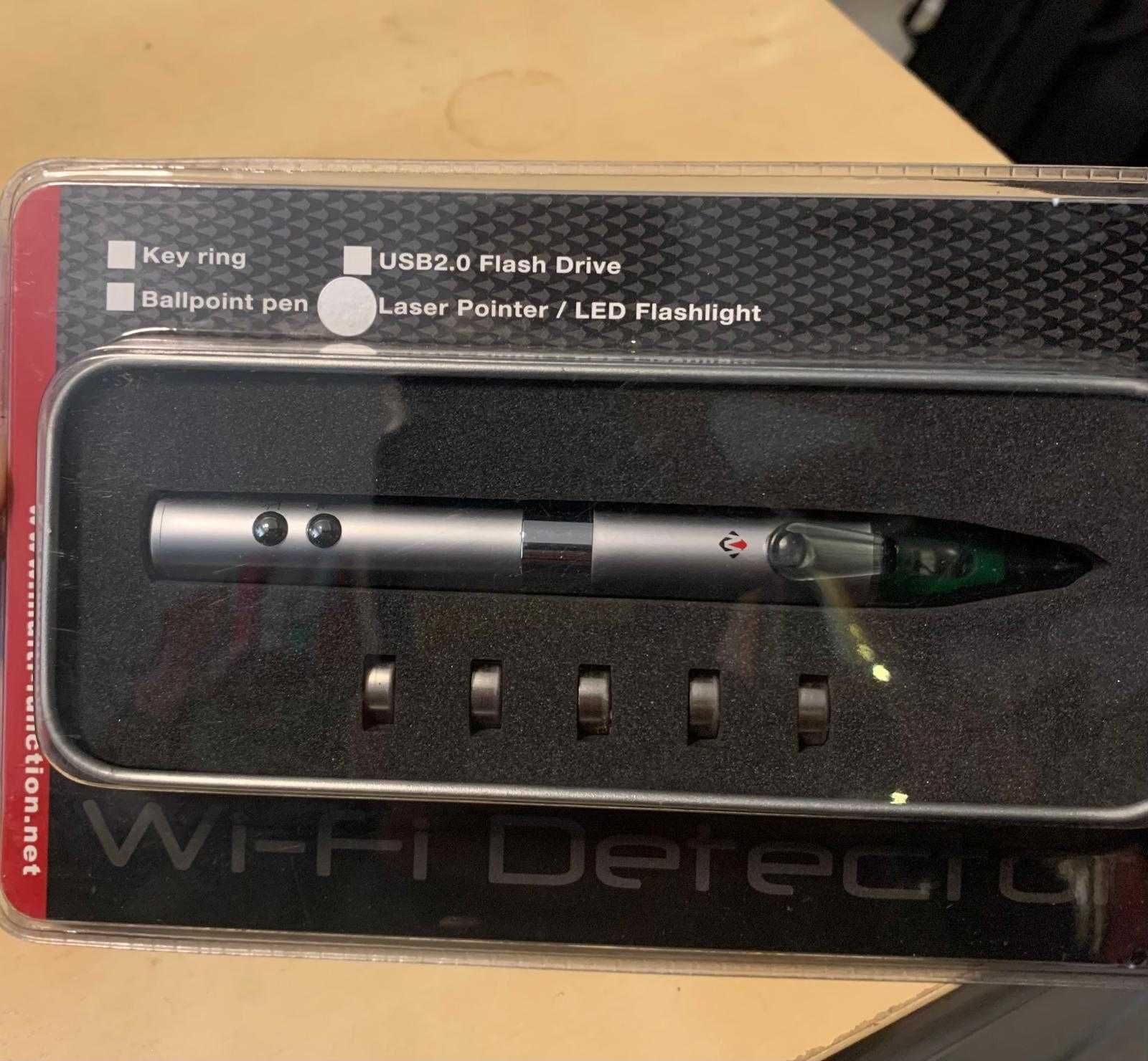 Caneta WIFI detector - USB2.0 Flash Drive Laser Pointer / LED lanterna