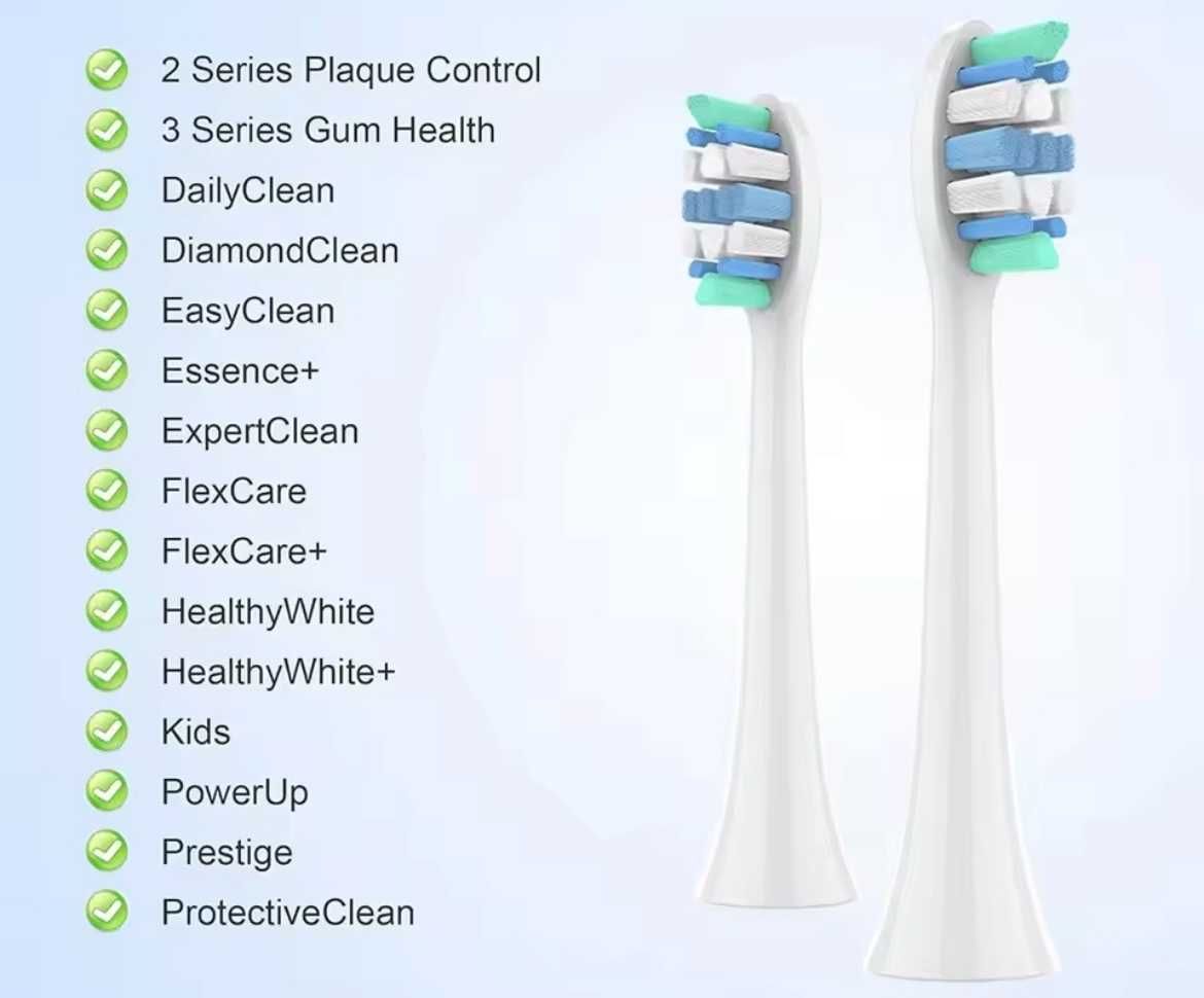 4 Sztuki! Nowe końcówki do szczoteczki Sonicare!