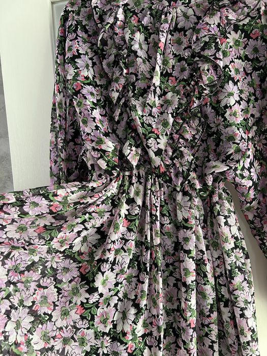 Сукня zara шифонова в квітковий принт