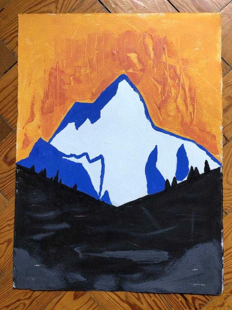 Quadro Pintura - Mont Blanc