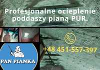 Piana PUR Ocieplanie poddaszy PanPianka Profesjonalne Izolacje