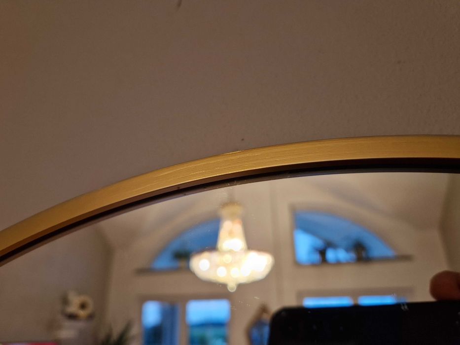 Lustro  loft w aluminiowej ramie 100 cm