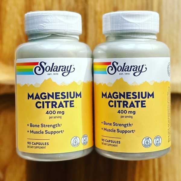 Цитрат магния, магний цитрат, США, 400 мг, 90 и 180 капсул