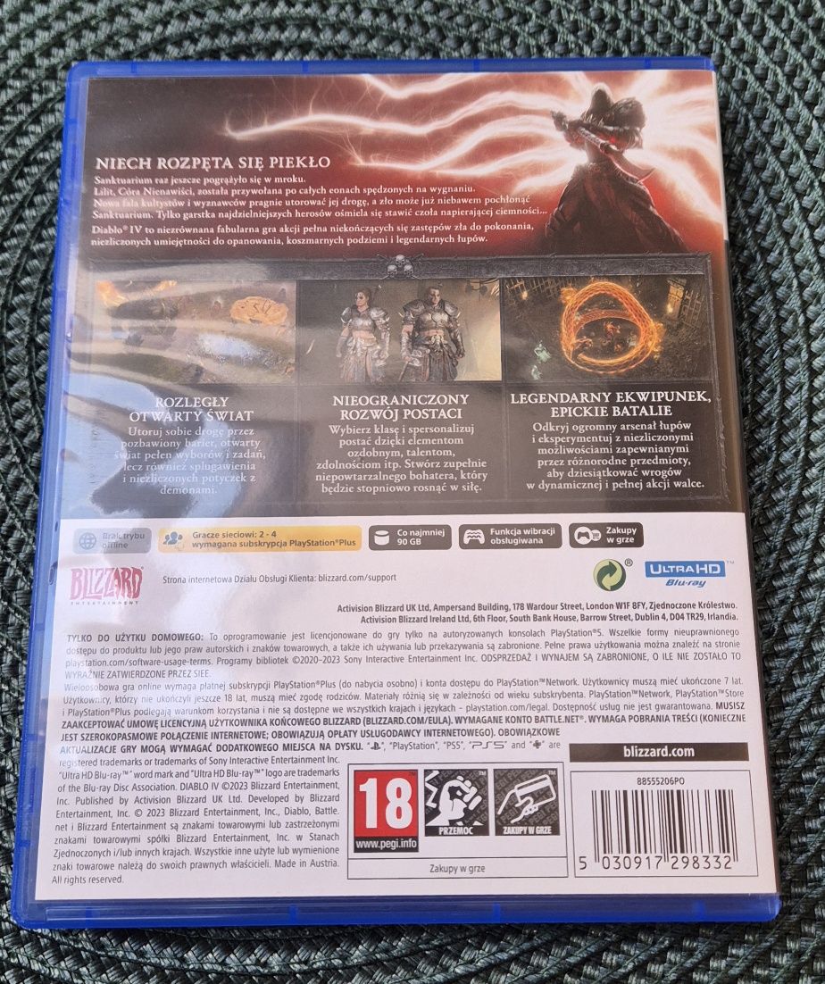 Diablo 4 PS5, stan bdb