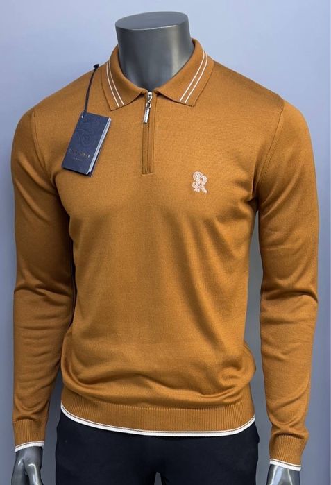 Чоловічий джемпер поло трикотаж stefano ricci