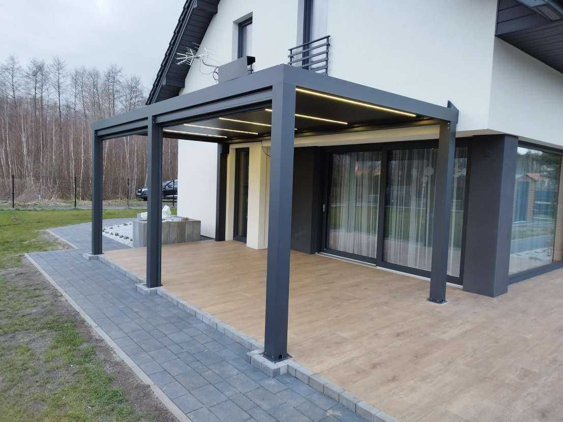 Pergola Tarasowa Aluminiowa Zadaszenie Tarasu Pawilon cała Polska