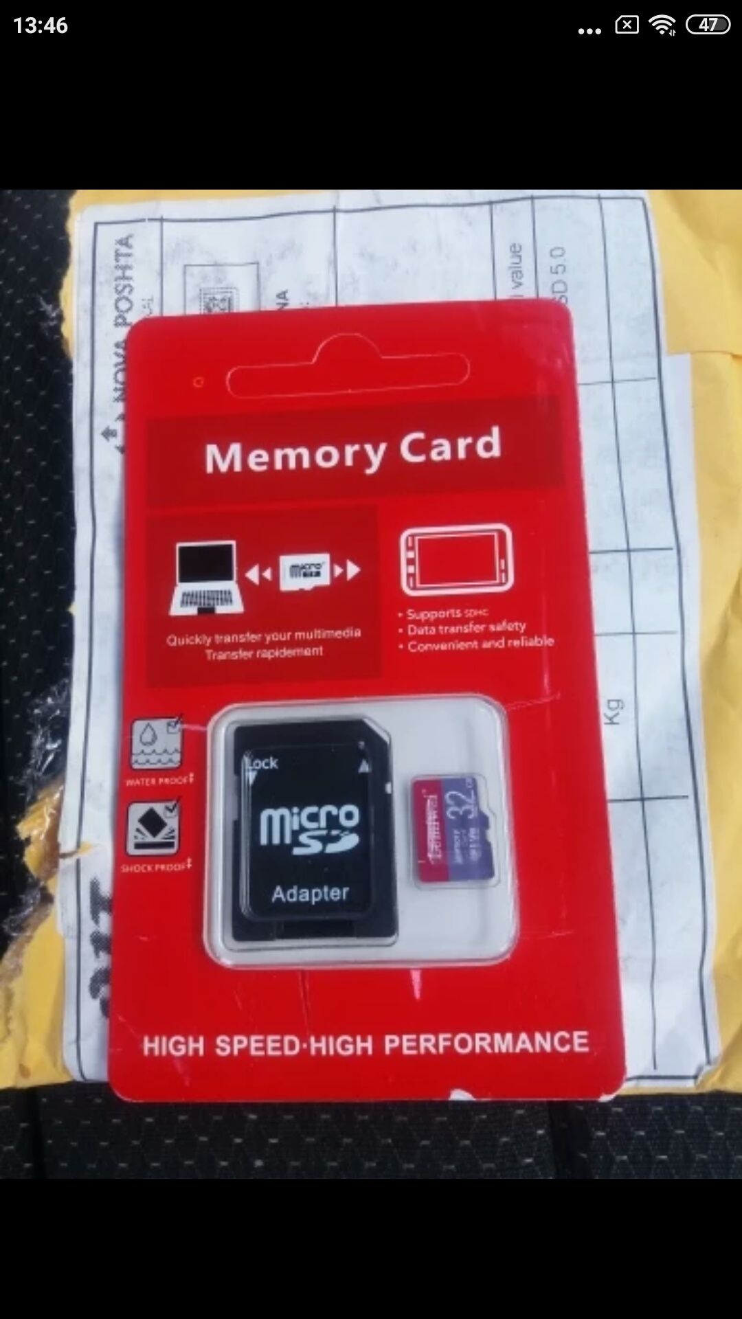 Micro sd 32gb. С переходником