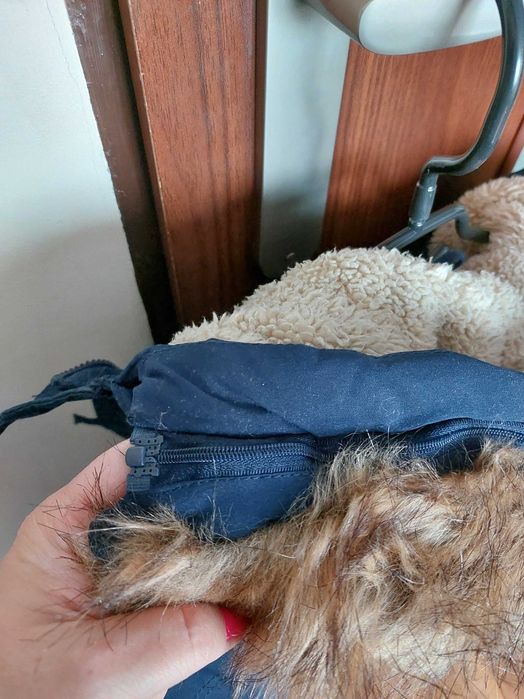 Zimowa kurtka chłopiec 128 Cool Club Smyk granatowa