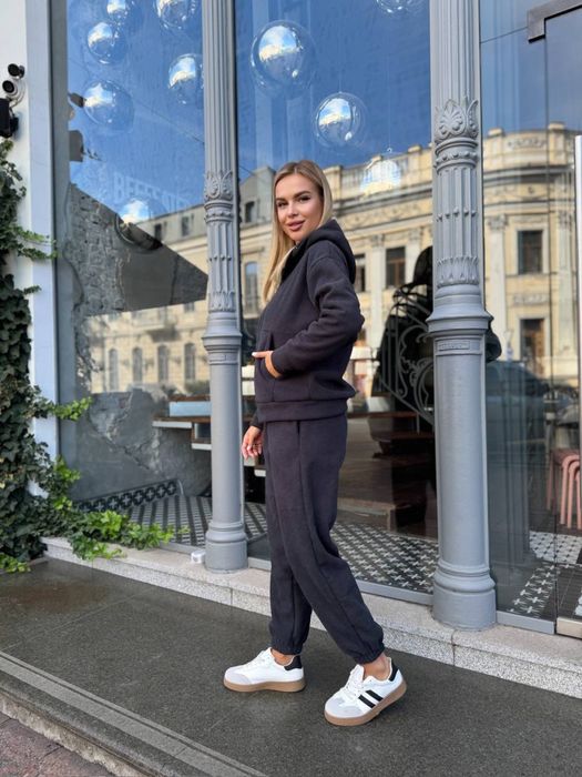 Вельветовий костюм на хутрі