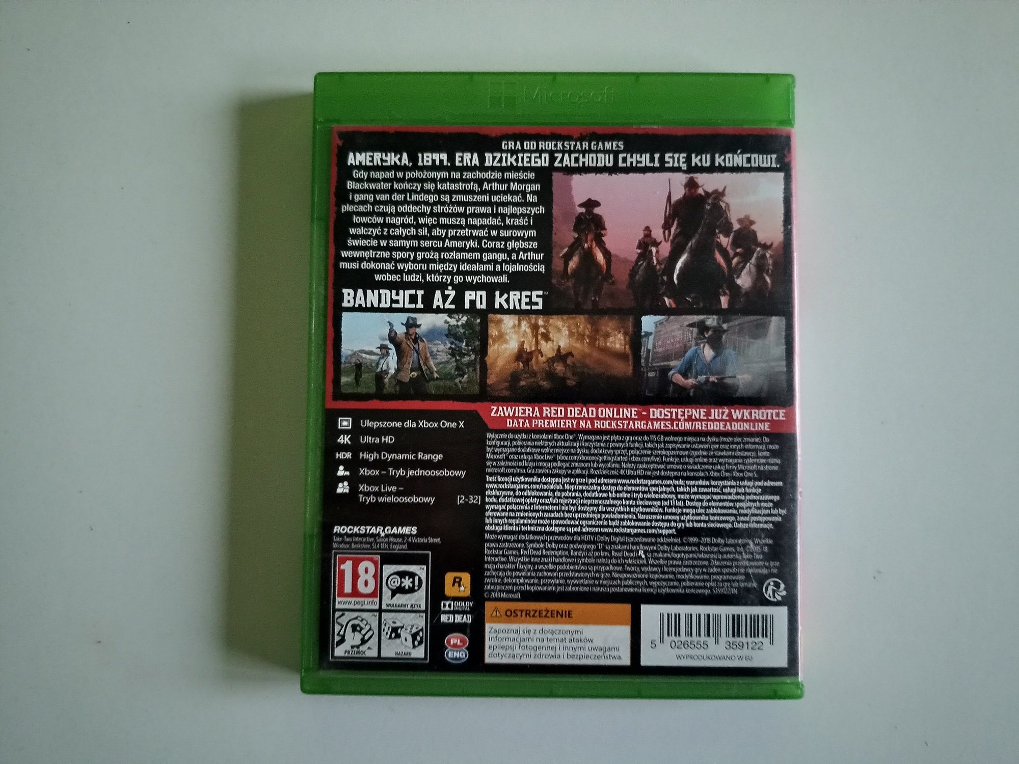 Gra XBOX ONE Red Dead Redemption II 2 (PL)