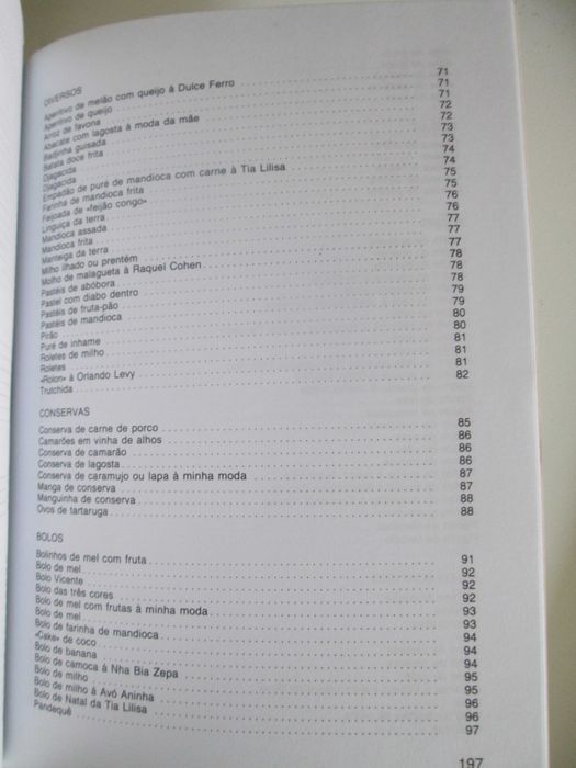 Cozinha de Cabo Verde, de Maria de Lourdes Chantre