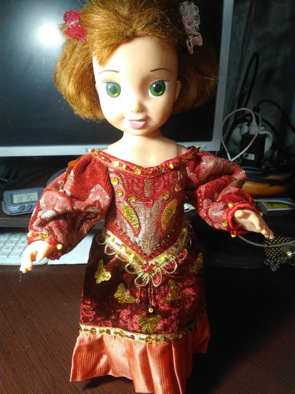 Кукла 38см Германия коллексия ручных платьев шуба сапоги СССР