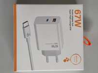 nowa superszybka ładowarka 67 W  i dedykowany przewód USB C