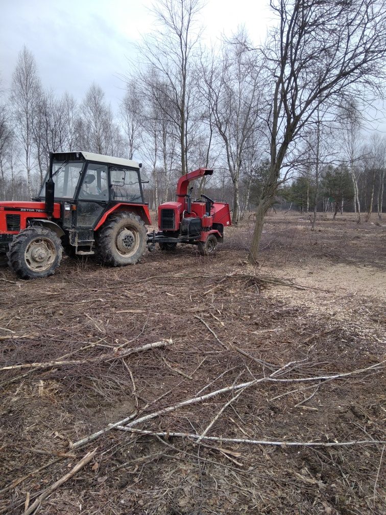 Usługi rębakiem, wycinki