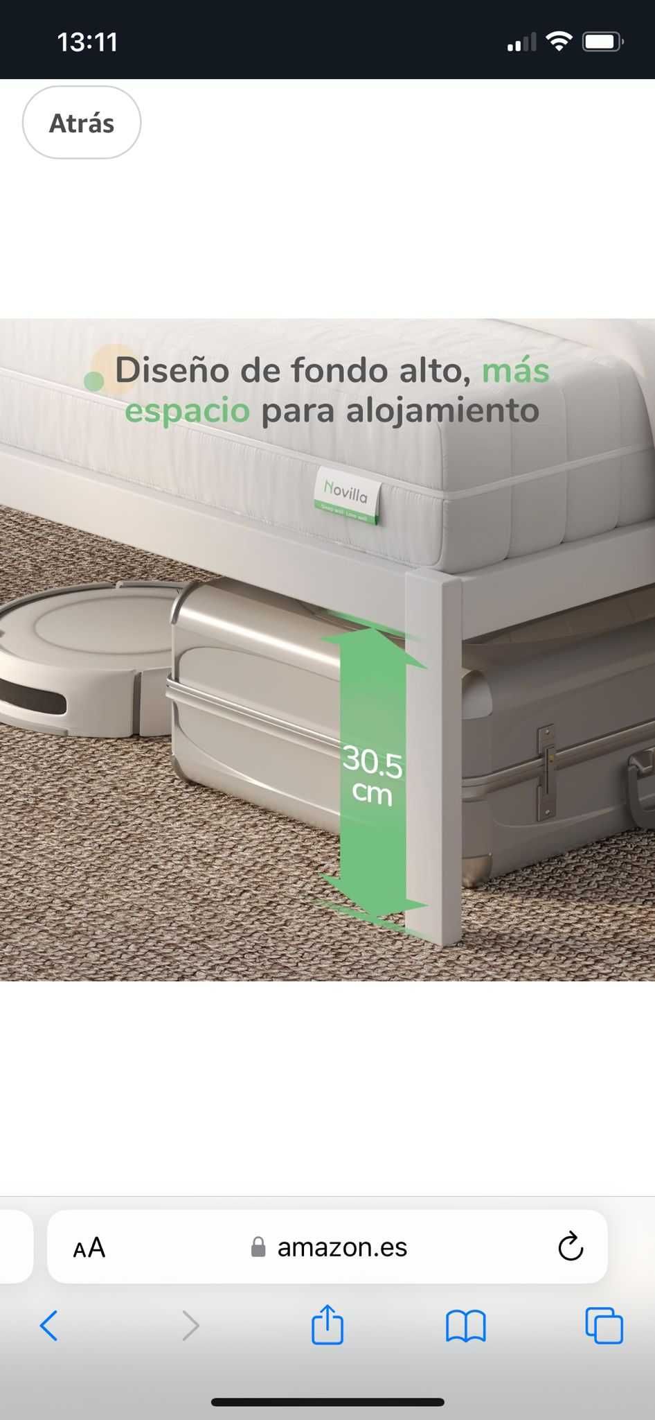 Cama metalica 150x200