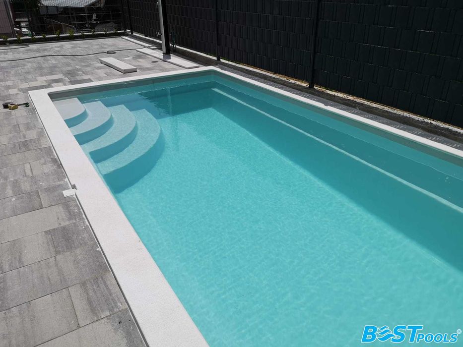 Poliestrowy basen RODOS 5x3x1.5 z filtracją - PRODUCENT Bestpools
