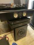 Kino domowe  głośnik centralny subwoofer bas końcówka