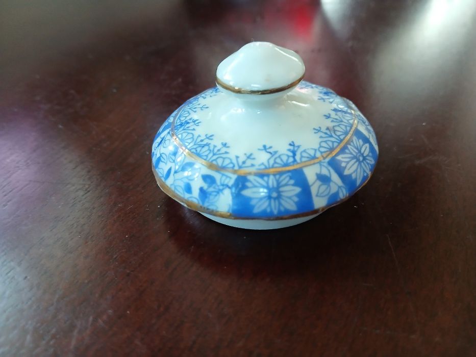 China blau pokrywka przykrywka do dzbanka lub cukiernicy