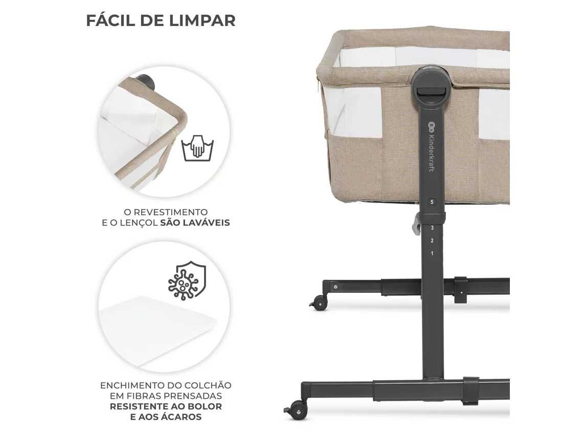 Berço Co-Slepping KINDERKRAFT Neste Up 2 Bege