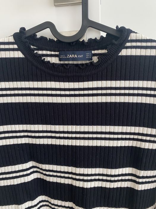 Camisola malha riscas Zara