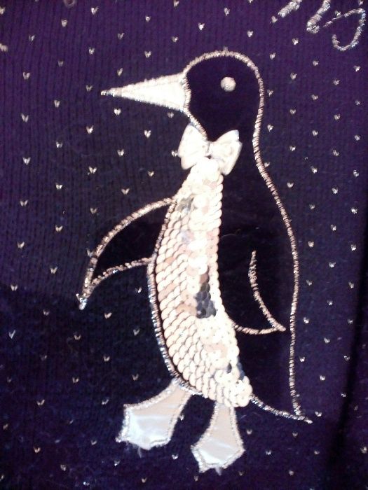 Джемпер женский с пингвинами