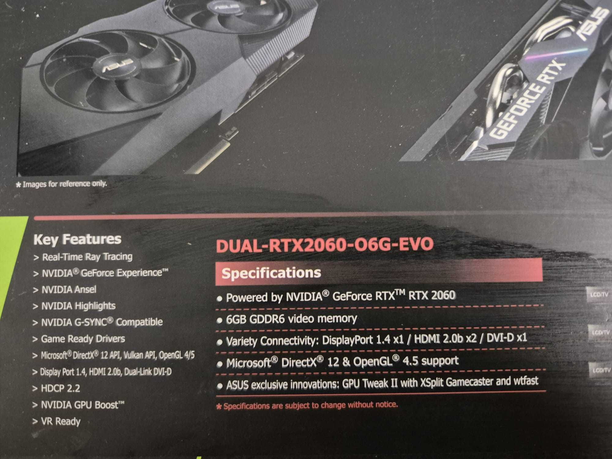 Placa Gráfica - ASUS Geforce RTX 2060 Dual OC  6GB GDDR6