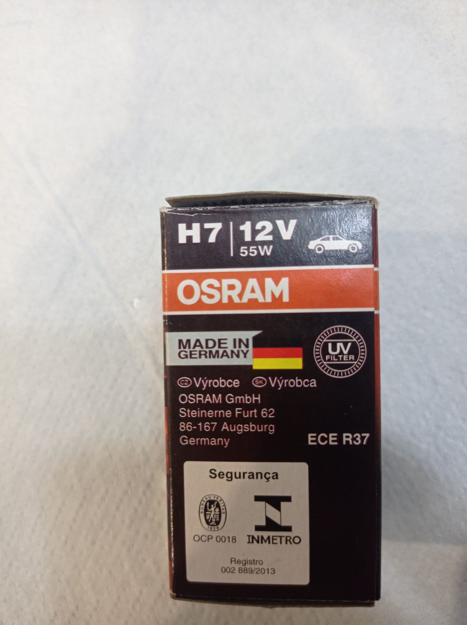 Лампочка H7 55W 12V Osram Super