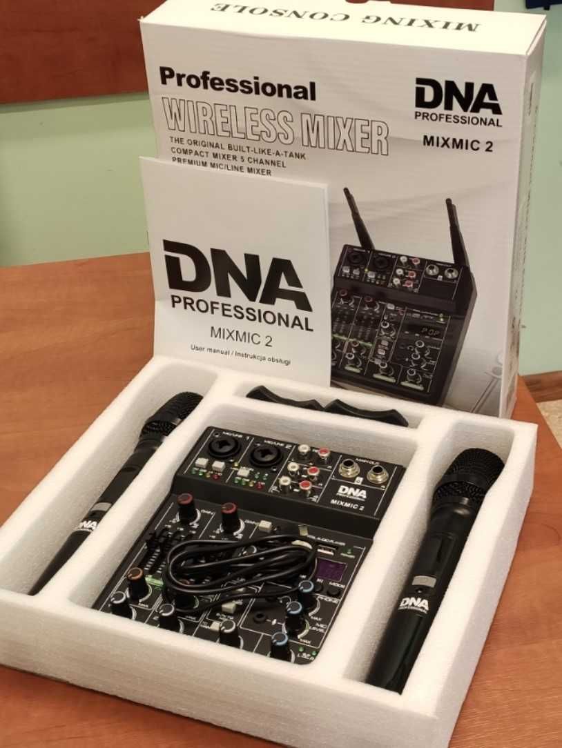 Mikser audio DNA MIXMIC 2 USB BT + 2 mikrofony na gwarancji