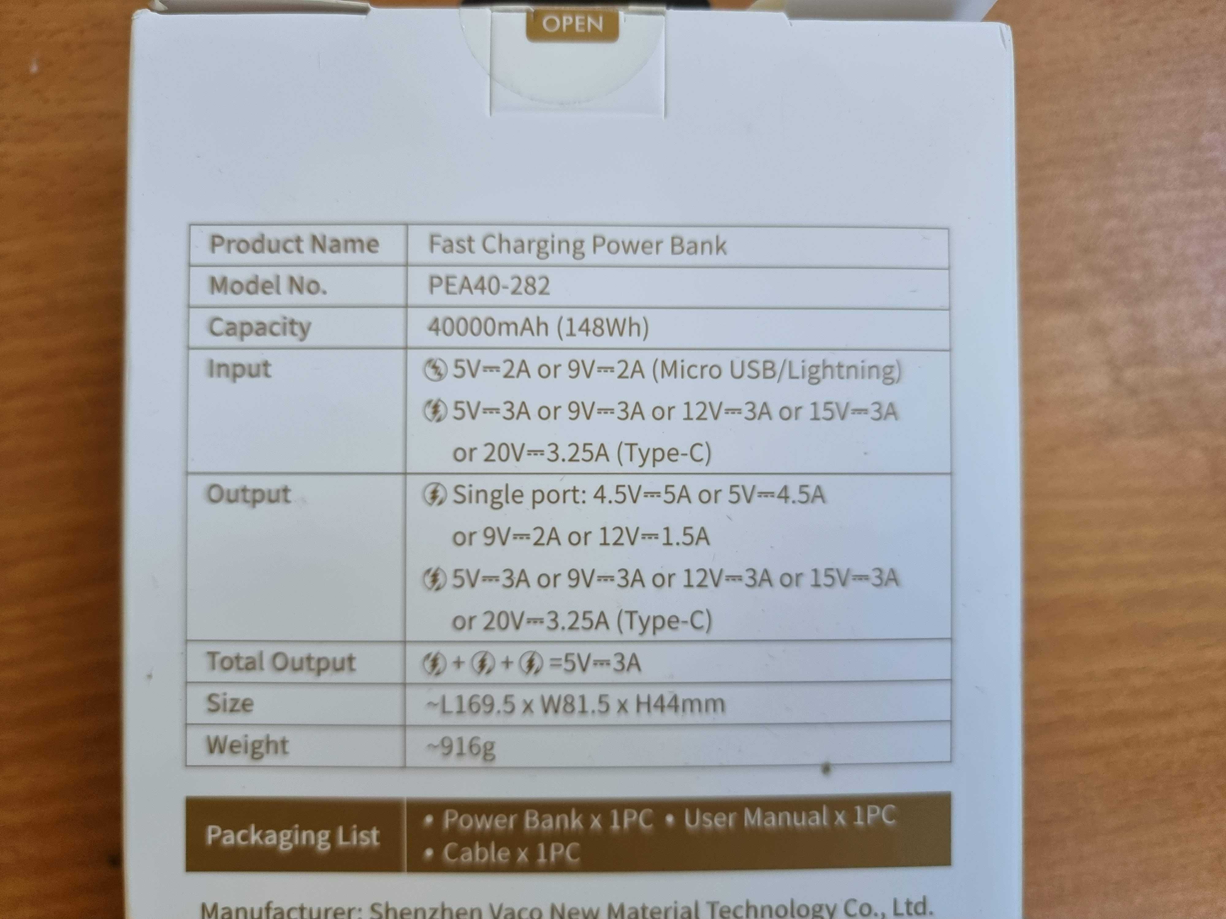 Повербанк для ноутбука Macbook Romoss PEA40Pro 65W 40000 Baseus 30000