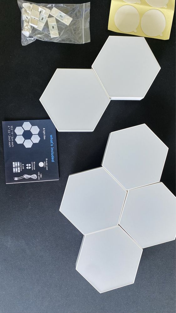 Lampka LED dotykowa 6 paneli