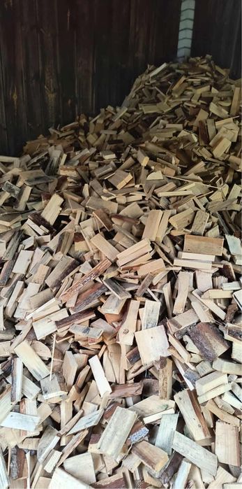 Worek opału, drewno opałowe mieszane