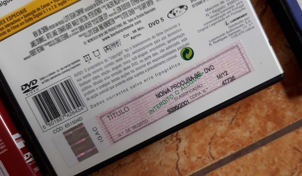 Filmes, Movies romântico em formato DVD