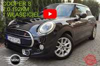 MINI Cooper S 1 właściciel LED skóra bezwypadkowy gwarancja stan b. dobry FV23%