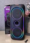 Портативная акустика 50 Вт — колонка-чемодан с Bluetooth, FM-радио