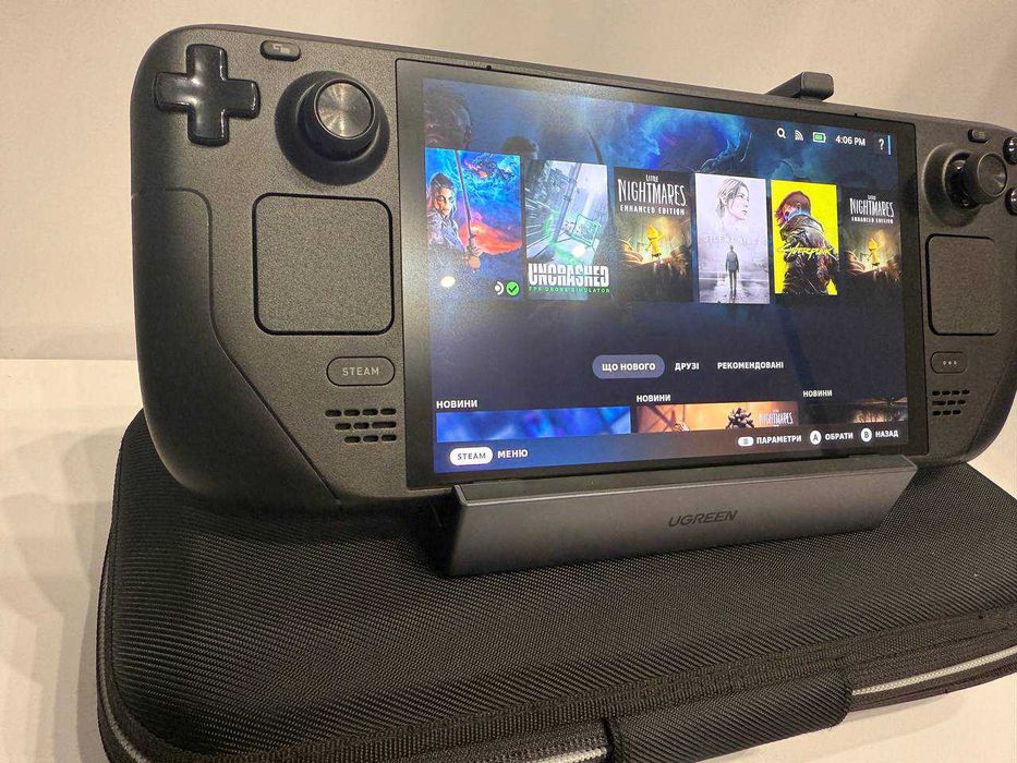 Steam Deck OLED 1TB + Док-станція Ugreen (4K / 100W / 1000Mbps)