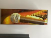 Szafka ze szklem i nadrukiem dla fana/fanki muzyki