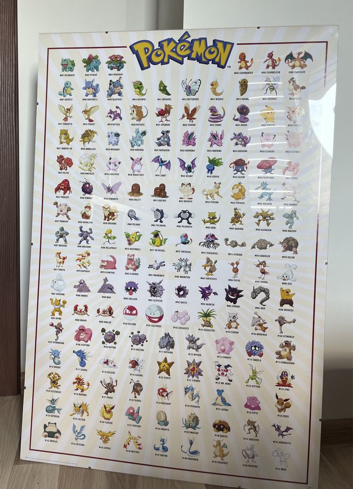 Plakat pokemon pokój dziecięcy dzieci pikachu