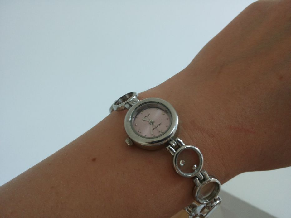 zegarek srebro szkiełka