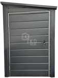 Schowek Domek Ogrodowy 1,4X4M 2X Drzwi Antarcyt Dach Spad W Bok Tkd310