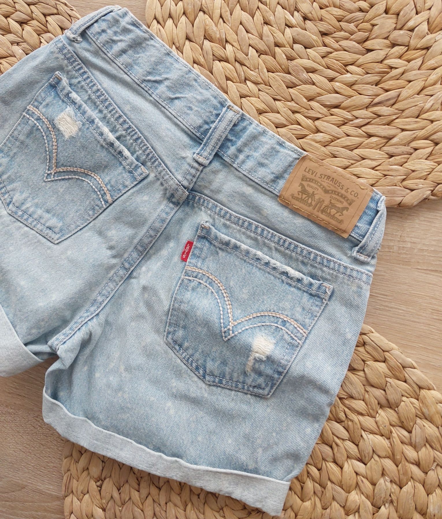Szorty Levi's krótkie spodenki jeansowe dla dziewczynki rozmiar 152