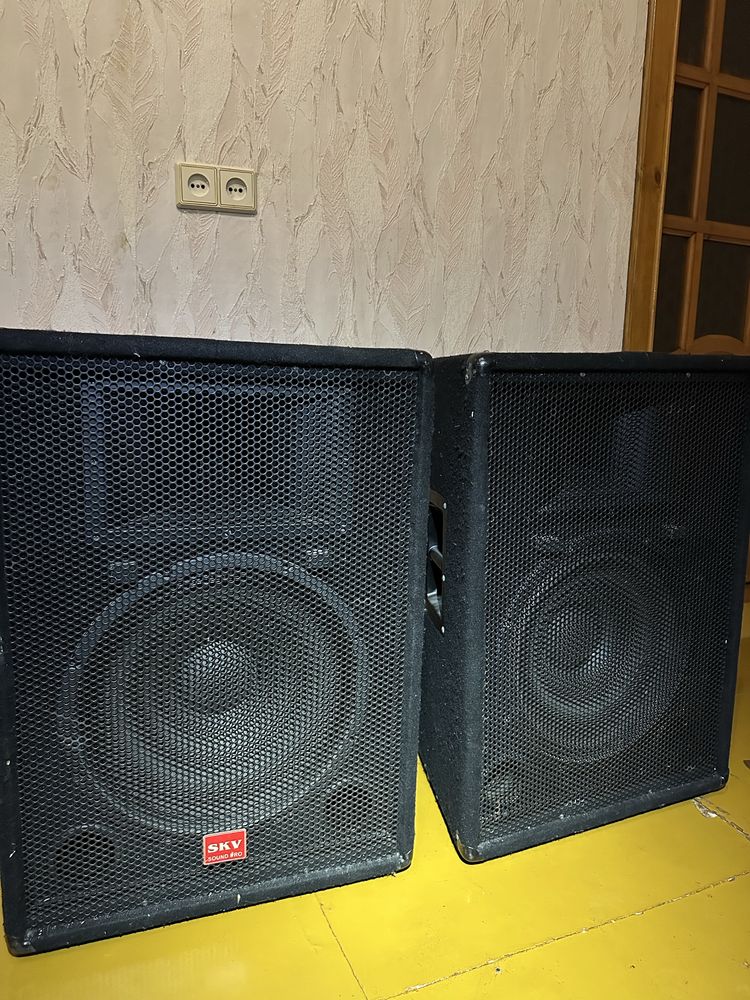 Колонки SKV club 450, behringer xenyx 1204 fx