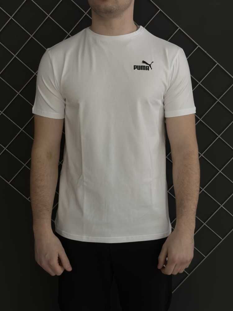 Спортивний костюм Puma 2 в 1 штани чорні + футболка біла