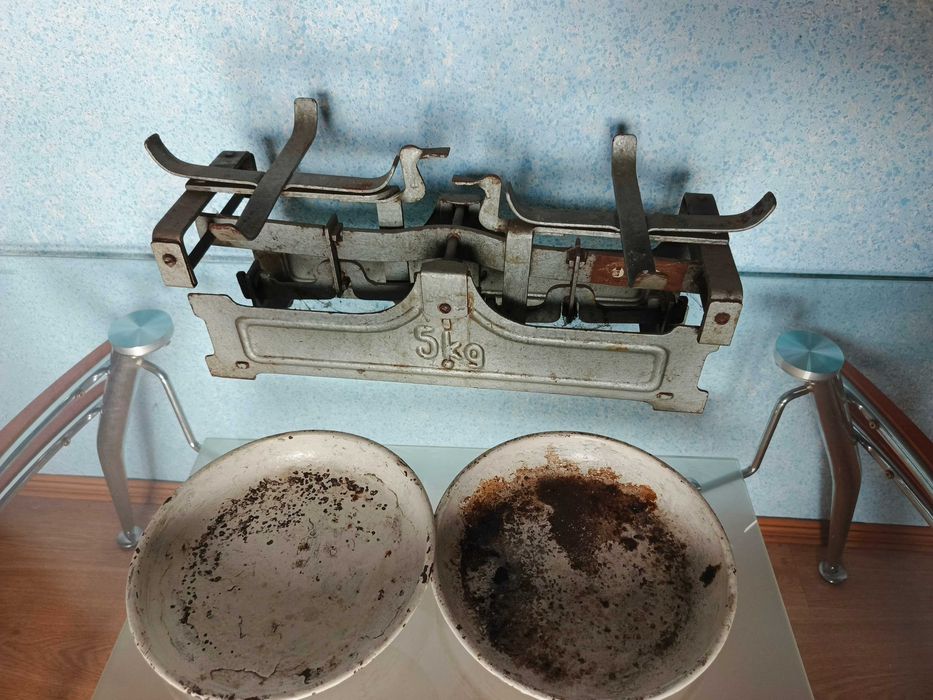 Waga szalkowa sklepowa super stan, kompletna + odważniki 1kg 2kg